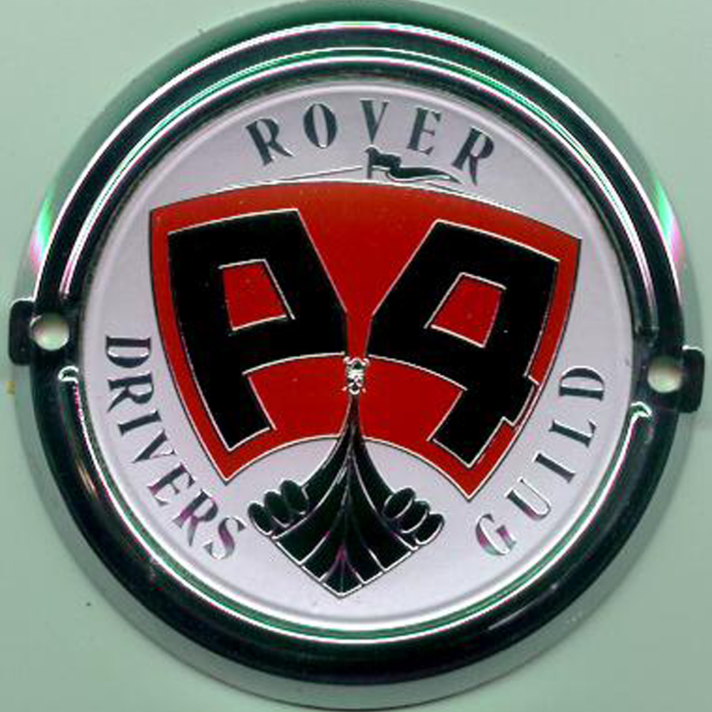 P4 Rover Drivers Guild car badge
